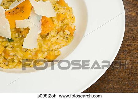Pumpkin risotto View Large Photo Image Stock Image - Pumpkin risotto. Fotosearch