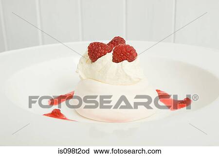 Raspberry pavlova View Large Photo Image Stock Image - Raspberry pavlova. Fotosearch