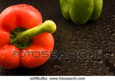 Red and green peppers View Large Photo Image Stock Photo - Red and green peppers. Fotosearch