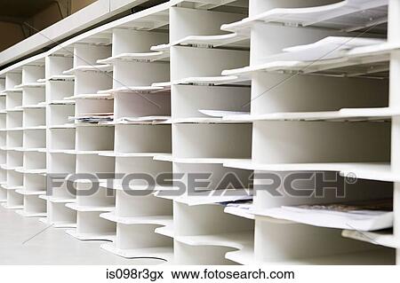Rows of office pidgeon holes View Large Photo Image Stock Photo - Rows of office pidgeon holes. Fotosearch