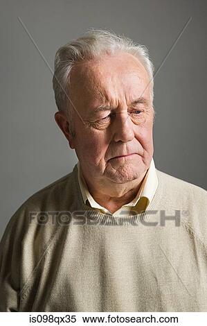 Senior man frowning View Large Photo Image Stock Photography - Senior man frowning. Fotosearch