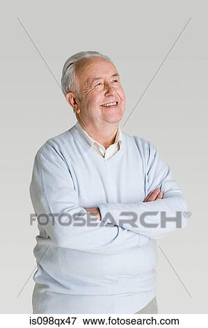 Stock Photo - Senior man smiling. Fotosearch