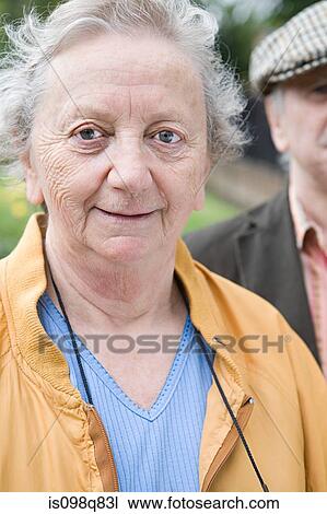 Stock Image - Senior woman and man. Fotosearch