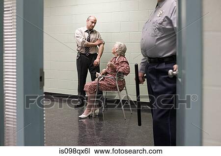 Senior woman being questioned View Large Photo Image Stock Image - Senior woman being questioned. Fotosearch