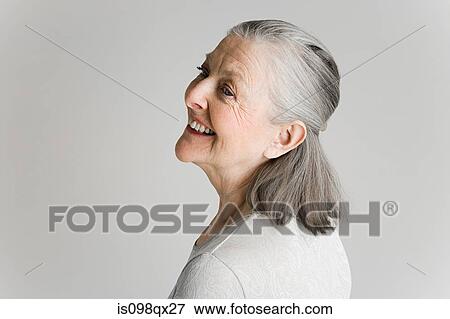 Senior woman smiling View Large Photo Image Stock Photo - Senior woman smiling. Fotosearch