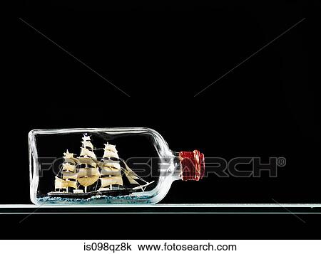 Ship in a bottle View Large Photo Image Stock Image - Ship in a bottle. Fotosearch