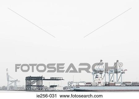 Stock Image - Shipyard. Fotosearch