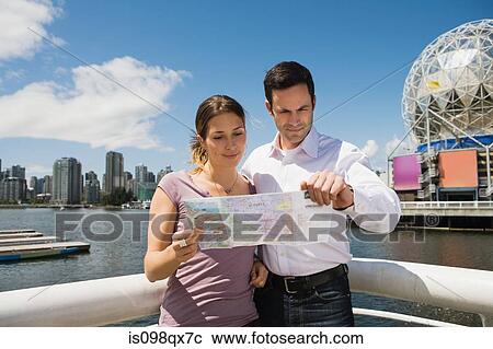 Sightseeing couple in vancouver View Large Photo Image Stock Image - Sightseeing couple in vancouver. Fotosearch
