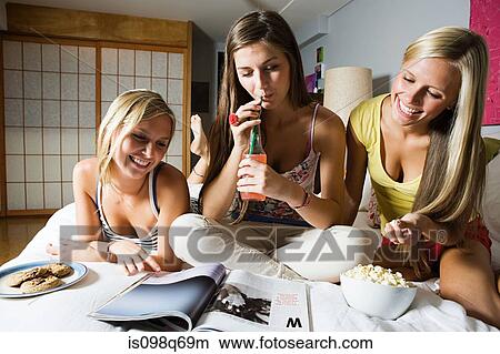 Picture - Sisters at home. Fotosearch