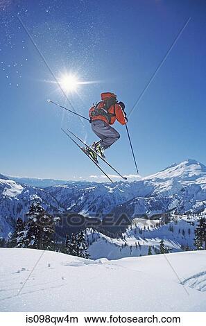 Picture - Skier at artist's point. Fotosearch