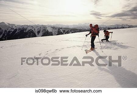 Skiers at olympic national park View Large Photo Image Stock Image - Skiers at olympic national park. Fotosearch