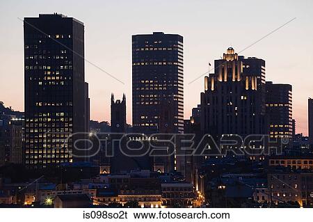 Skyscrapers in old montreal View Large Photo Image Stock Photograph - Skyscrapers in old montreal. Fotosearch