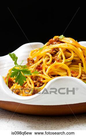 Spaghetti bolognese View Large Photo Image Stock Photo - Spaghetti bolognese. Fotosearch