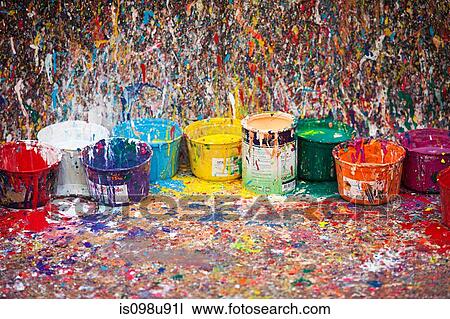 Splattered paint and pots, San Telmo, Buenos Aires, Argentina View Large Photo Image Stock Image - Splattered paint and pots, San Telmo, Buenos Aires, Argentina. Fotosearch