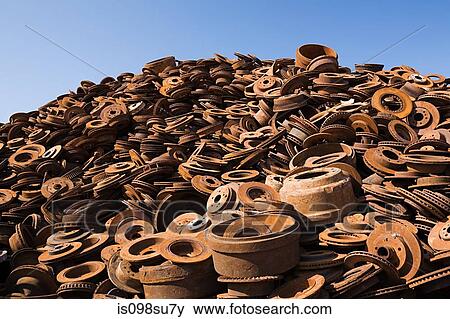 Stack of rusting metal View Large Photo Image Stock Photo - Stack of rusting metal. Fotosearch