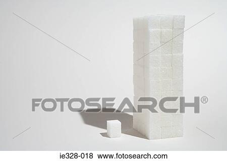 Stack of sugarlumps View Large Photo Image Stock Photo - Stack of sugarlumps. Fotosearch