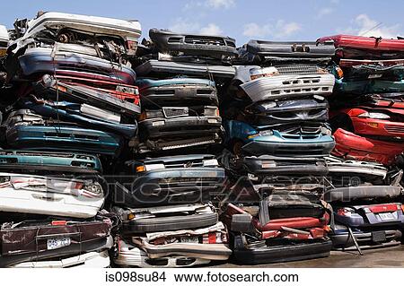 Stacks of crushed cars View Large Photo Image Picture - Stacks of crushed cars. Fotosearch