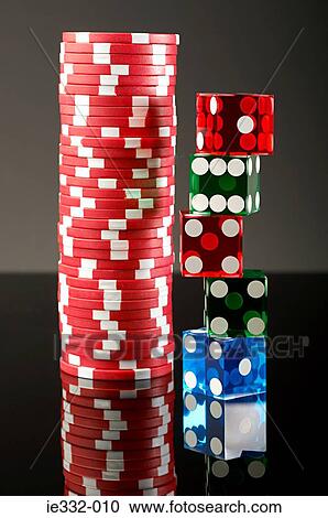 Stacks of dice and gambling chips View Large Photo Image Stock Image - Stacks of dice and gambling chips. Fotosearch