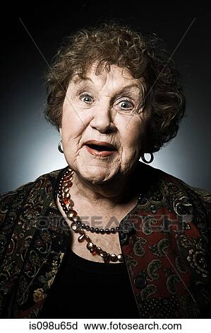 Studio portrait of senior woman View Large Photo Image Stock Image - Studio portrait of senior woman. Fotosearch