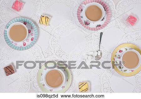 Tea and cakes View Large Photo Image Stock Image - Tea and cakes. Fotosearch