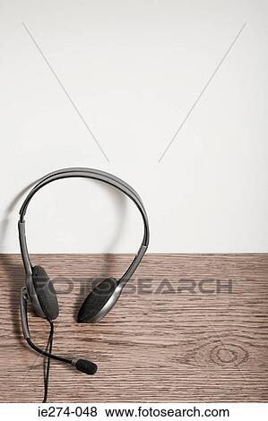 Telephone headset View Large Photo Image Stock Photo - Telephone headset. Fotosearch