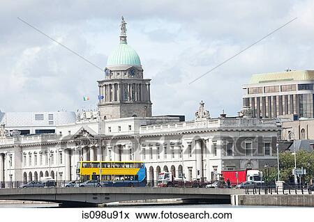 The Custom House and Georges Quay, Dublin, Ireland View Large Photo Image Stock Photo - The Custom House and Georges Quay, Dublin, Ireland. Fotosearch