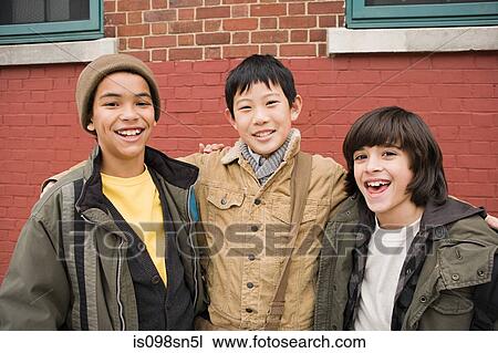 Three boys View Large Photo Image Stock Image - Three boys. Fotosearch