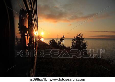 Trans-siberian express at sunrise View Large Photo Image Stock Image - Trans-siberian express at sunrise. Fotosearch