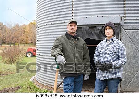 Stock Photo - Two farmers. Fotosearch