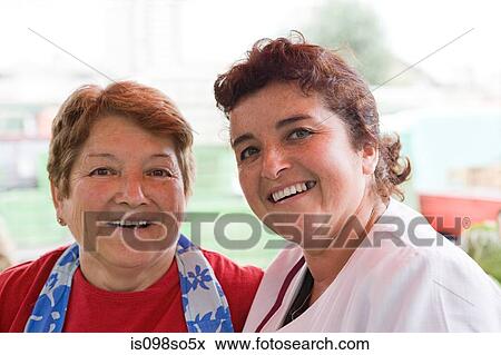 Two female market traders View Large Photo Image Stock Photo - Two female market traders. Fotosearch