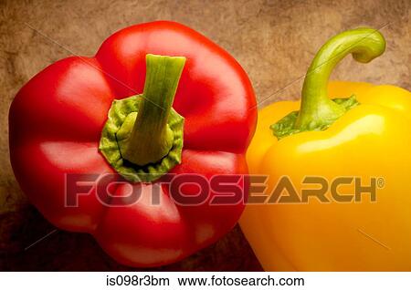 Two peppers on textured background View Large Photo Image Picture - Two peppers on textured background. Fotosearch