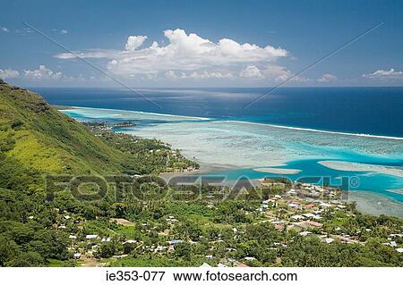 Stock Photo - View of moorea. Fotosearch