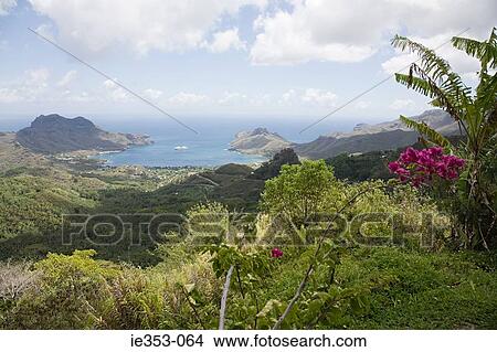 View of nuku hiva island View Large Photo Image Picture - View of nuku hiva island. Fotosearch