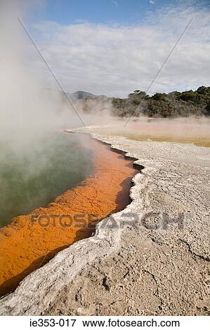 Wai-o-tapu hot springs View Large Photo Image Stock Photo - Wai-o-tapu hot springs. Fotosearch