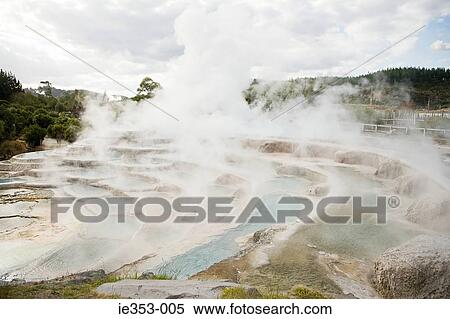 Wairakei terraces View Large Photo Image Stock Photography - Wairakei terraces. Fotosearch