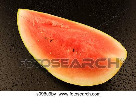 Watermelon slice View Large Photo Image Stock Photo - Watermelon slice. Fotosearch
