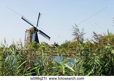 Windmill View Large Photo Image Stock Photograph - Windmill. Fotosearch