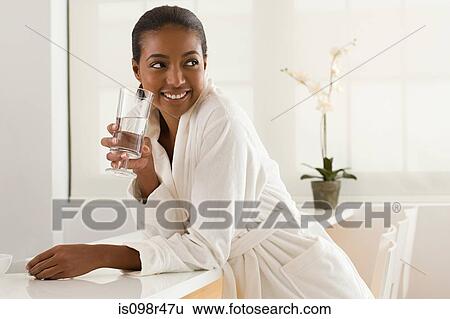 Stock Photograph - Woman at health spa. Fotosearch