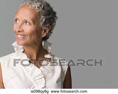 Woman looking away View Large Photo Image Stock Image - Woman looking away. Fotosearch