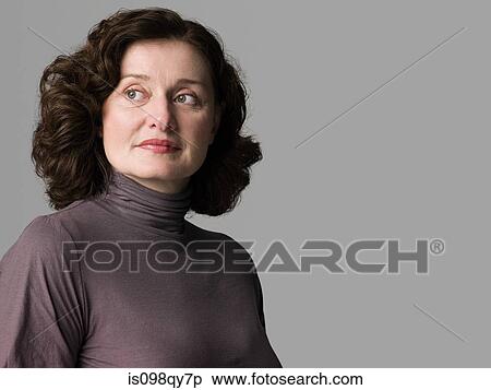 Stock Photography - Woman thinking. Fotosearch