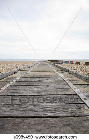 Wooden path leading to sea View Large Photo Image Stock Image - Wooden path leading to sea. Fotosearch