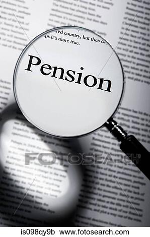 Word pension under magnifying glass View Large Photo Image Stock Image - Word pension under magnifying glass. Fotosearch