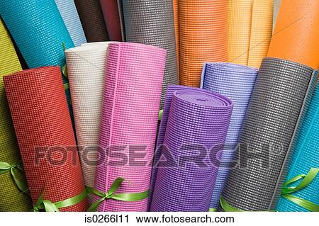 Yoga mats View Large Photo Image Stock Image - Yoga mats. Fotosearch