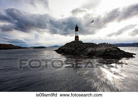 "Les Eclaireurs Lighthouse, Ushuaia, Tierra del Fuego, Argentina" View Large Photo Image Stock Image - "Les Eclaireurs Lighthouse, Ushuaia, Tierra del Fuego, Argentina". Fotosearch
