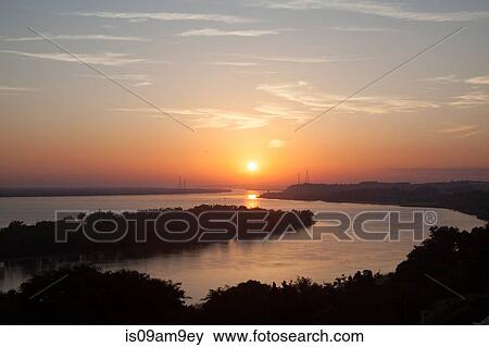 "Sunset over river, Santa Fe, Argentina" View Large Photo Image Stock Photo - "Sunset over river, Santa Fe, Argentina". Fotosearch