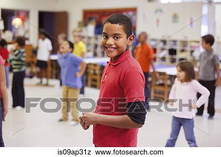 Children dancing in classroom View Large Photo Image Stock Photo - Children dancing in classroom. Fotosearch