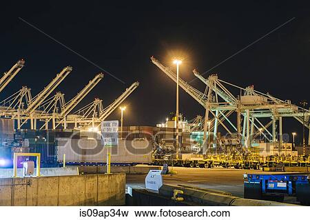 Stock Photo - "Container port at Puget Sound, Seattle, USA". Fotosearch