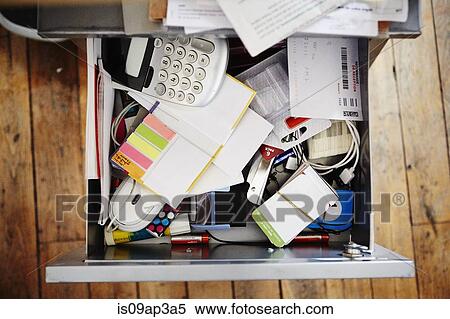 Desk drawer full of stationery View Large Photo Image Stock Photography - Desk drawer full of stationery. Fotosearch