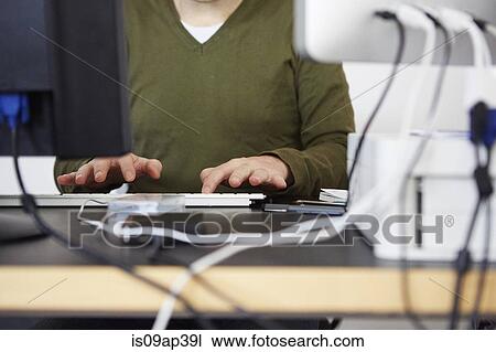 Man using computer keyboard View Large Photo Image Stock Image - Man using computer keyboard. Fotosearch
