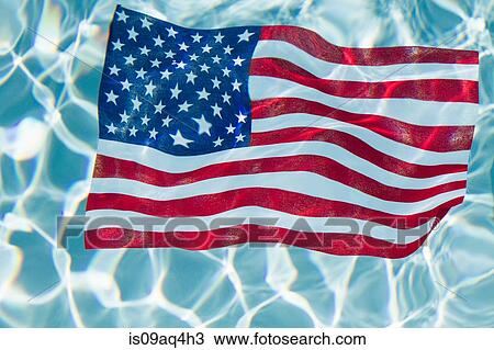 American flag floating on top of swimming pool View Large Photo Image Stock Image - American flag floating on top of swimming pool. Fotosearch